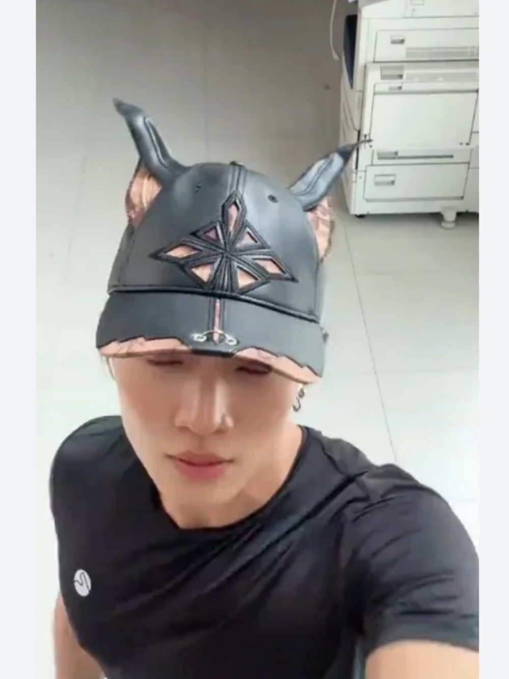 Dobber Doberman Leather Baseball Cap Kiikio with ears